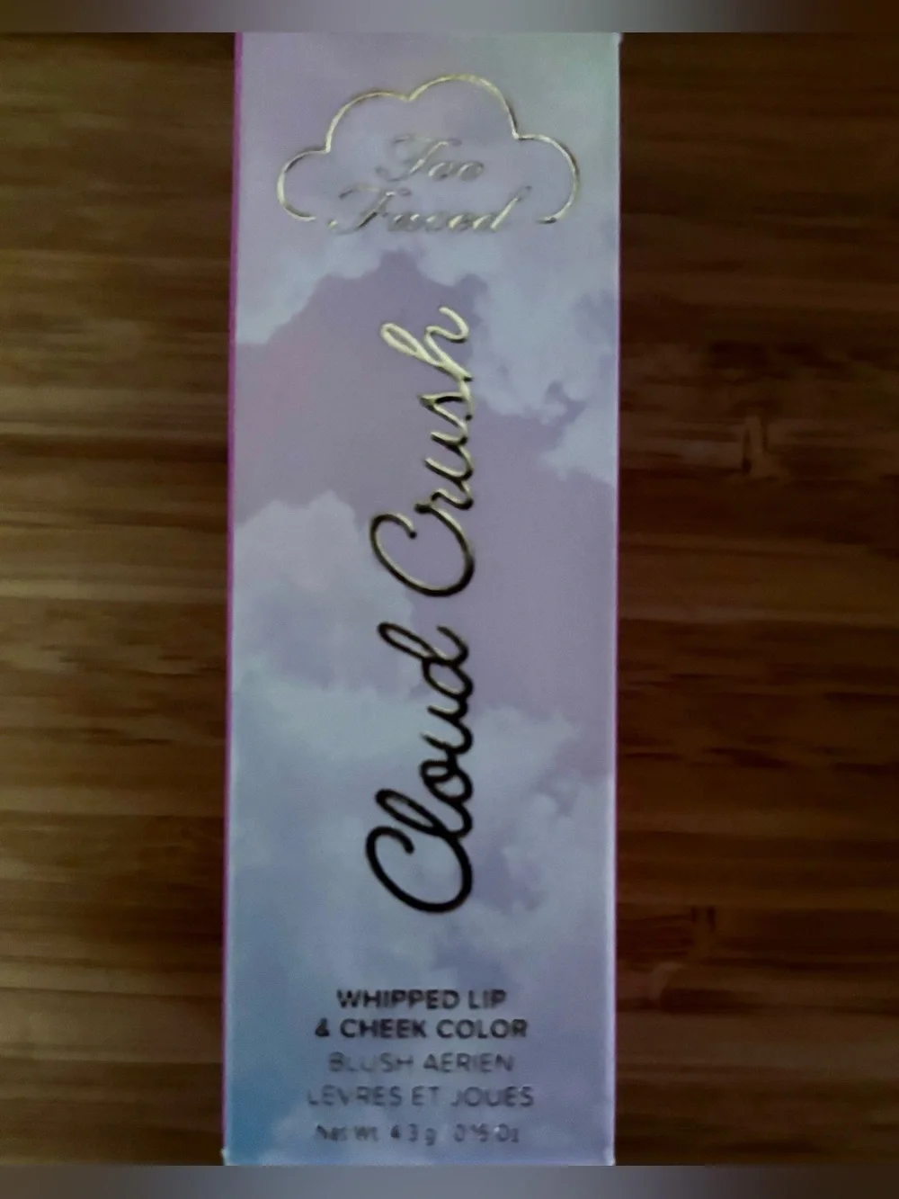 Too Faced Cloud Crush Whipped Lip & Cheek Color Super Candy Clouds Cool Pink
